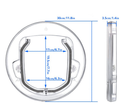 Round Flap Pet Door – 4-Way Lockable