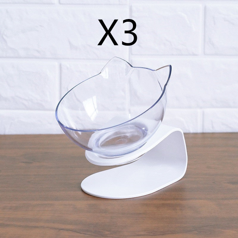 Non-Slip Elevated Double Cat Bowl with Stand Food & Water Feeder