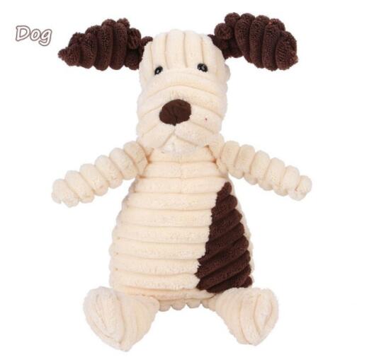 Teeth Cleaning Animal Plush Dog Toy