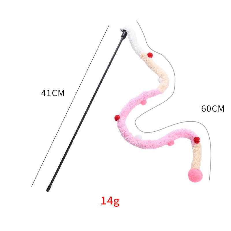 ToyTigris Plush Stick Wands Cat Toy