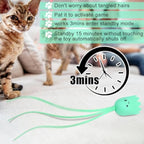 Electric Swinging Tail Cat Toy Interactive Silicone Pet Teaser