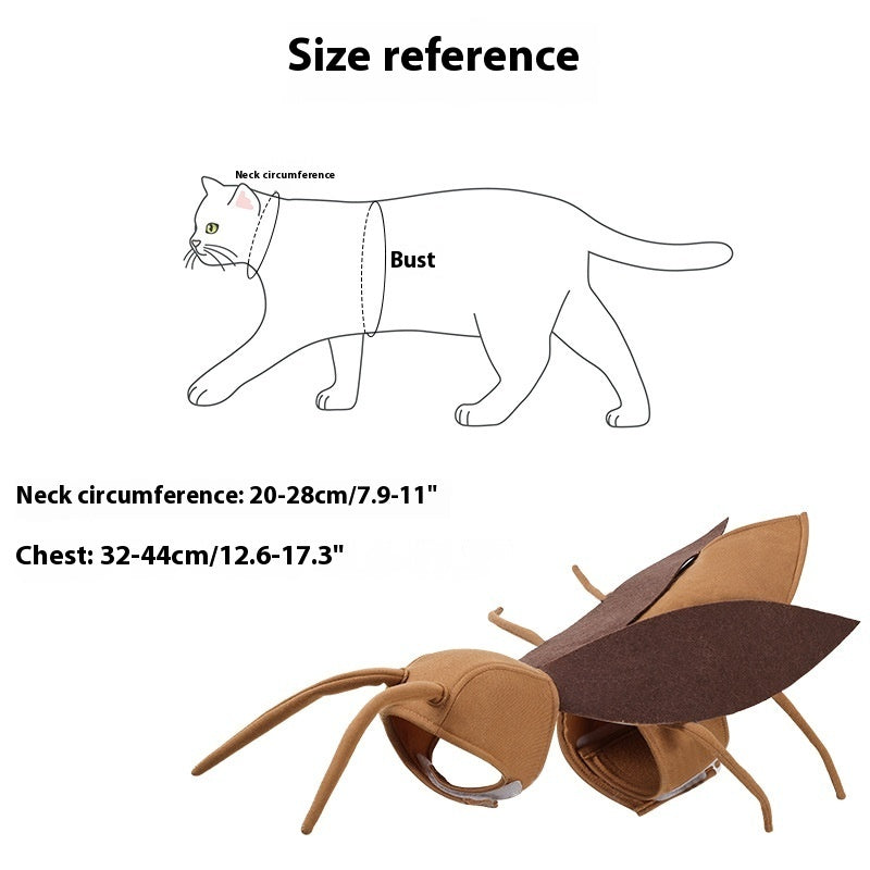 Dog Holiday Clothing Cute Cat Cockroach Pet Costume