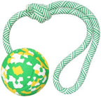 Natural Solid Rope Rubber Ball Dog Toy