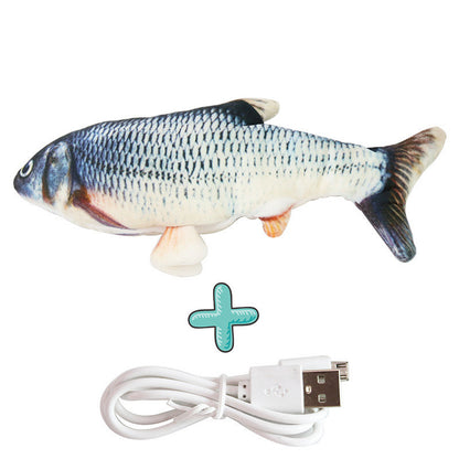 Interactive USB Rechargeable Cat Toy Fish