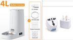 ROJECO 4L Automatic Pet Feeder  WiFi & Button Control
