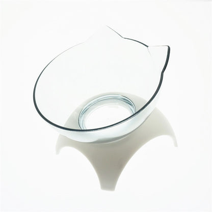 Non-Slip Elevated Double Cat Bowl with Stand Food & Water Feeder