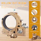 ToyTigris 6-in-1 Cat Fitness Wheel and Activity Centre