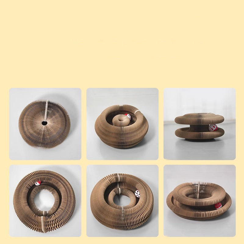 ToyTigris Curly Cat Scratcher and Bell Toy