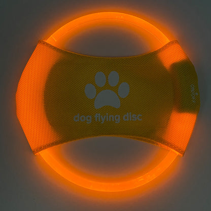 LED Dog Flying Disc Toy: Rechargeable Eco-Friendly