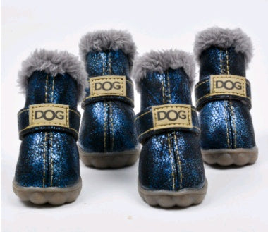 Hunde warme Schneestiefel