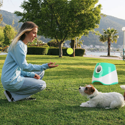 Automatic Dog Toy Ball Launcher With 3 Adjustable Launch Distance