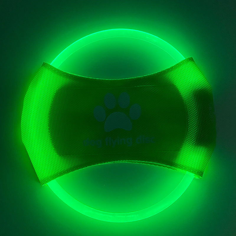 LED Dog Flying Disc Toy: Rechargeable Eco-Friendly