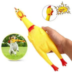 Screaming Rubber Chicken Dog Toy