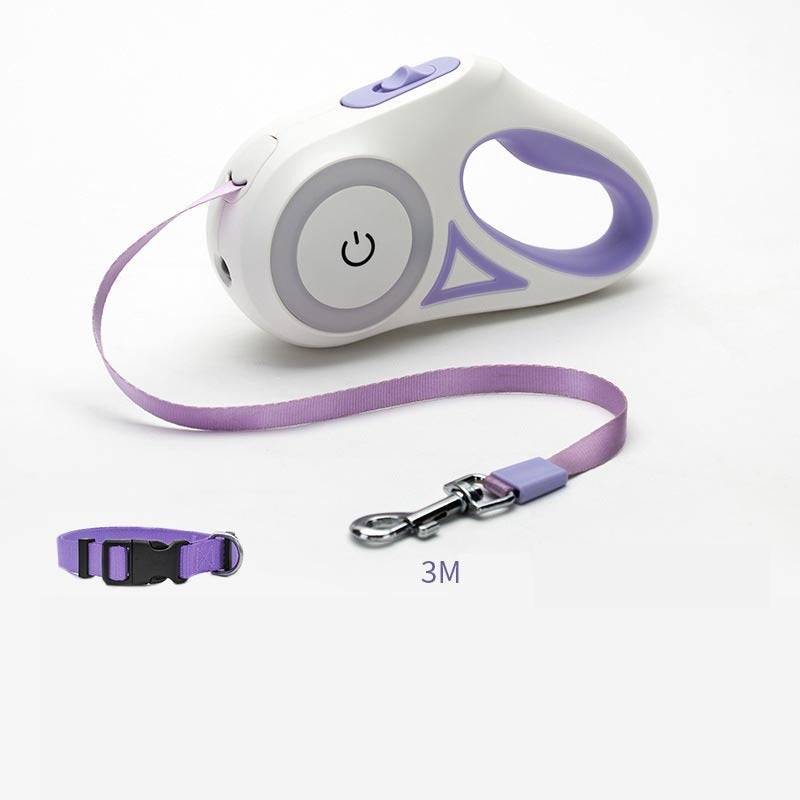 Retractable Dog Leash with LED Lights
