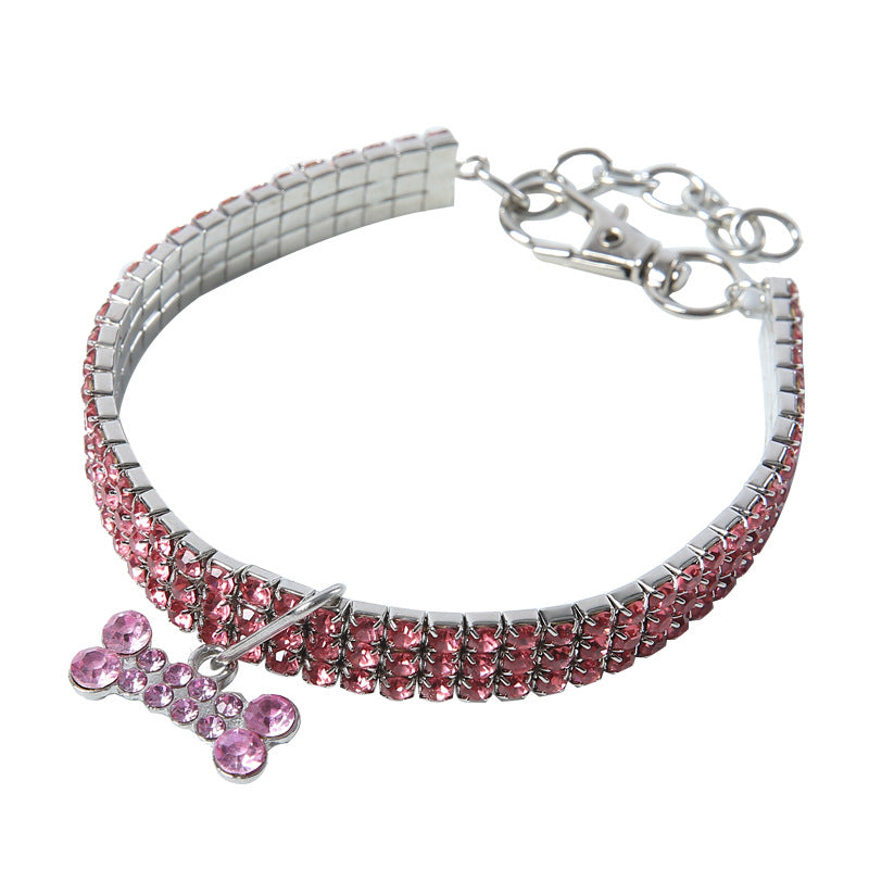 Kristall Haustierhalsband Glitzer Strass