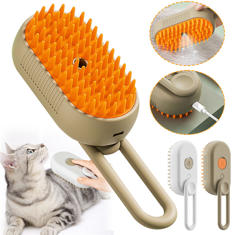 ToyTigris Cat Steamy Brush 3 In 1
