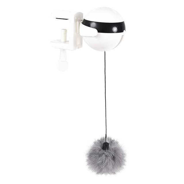 ToyTigris Electric Clip-On Interactive Cat Ball Toy