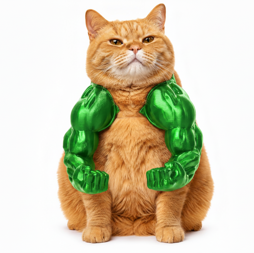 ToyTigris Muscle Cat Arms Costume