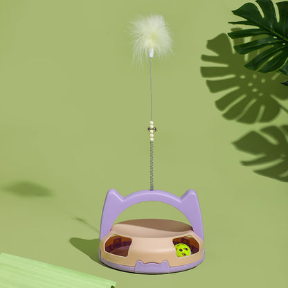 Interactive Chew Resistant Artifact Tickles Cat Toy