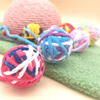 Wool cat toy balls