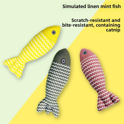 Catnip Fish Toy - Three Random Colors