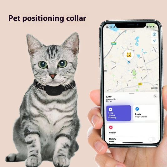 Smart Pet Tracking Collar – Bluetooth 5.2 Anti-Lost GPS Tracker for Dogs & Cats