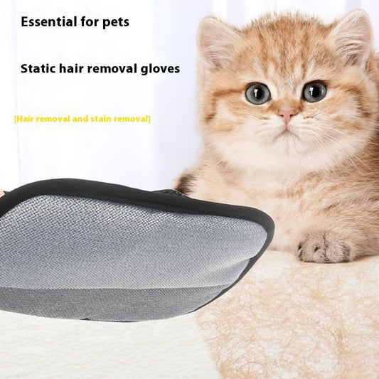 Pet Hair Remover Glove – Electrostatic Brush for Cats & Dogs