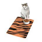 Toytigris Wild Tiger Print Pet Food Mat