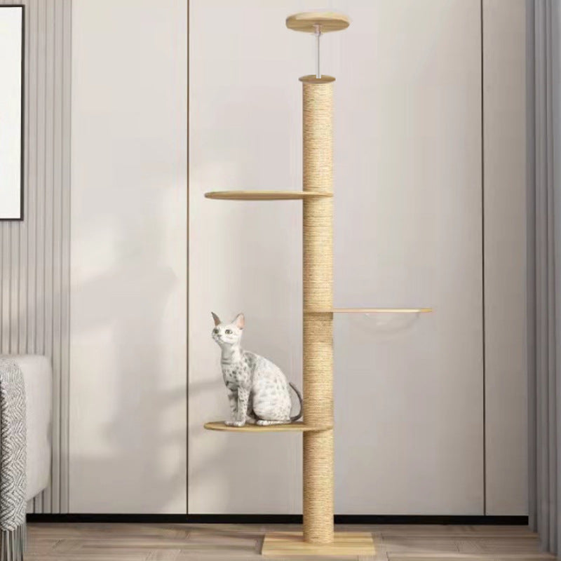 ToyTigris Katzenkratzbaum aus Holz mit Säule