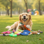 ToyTigris Cotton Rope Dog Toy Set