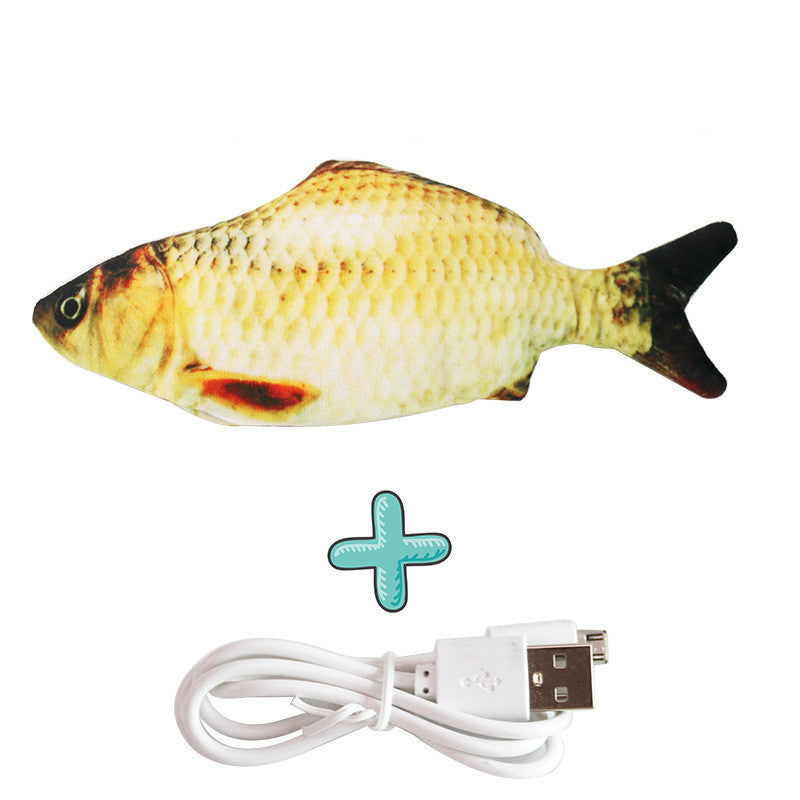 Interactive USB Rechargeable Cat Toy Fish