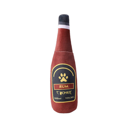 Champagne Bottle Dog Bite Toy