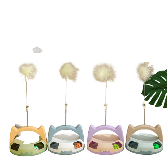 Interactive Chew Resistant Artifact Tickles Cat Toy