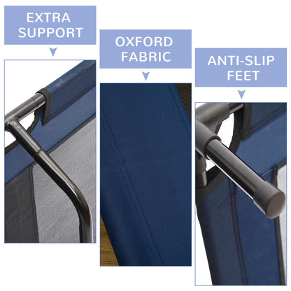 36" x 30" Elevated Cooling Summer Dog Bed - Blue
