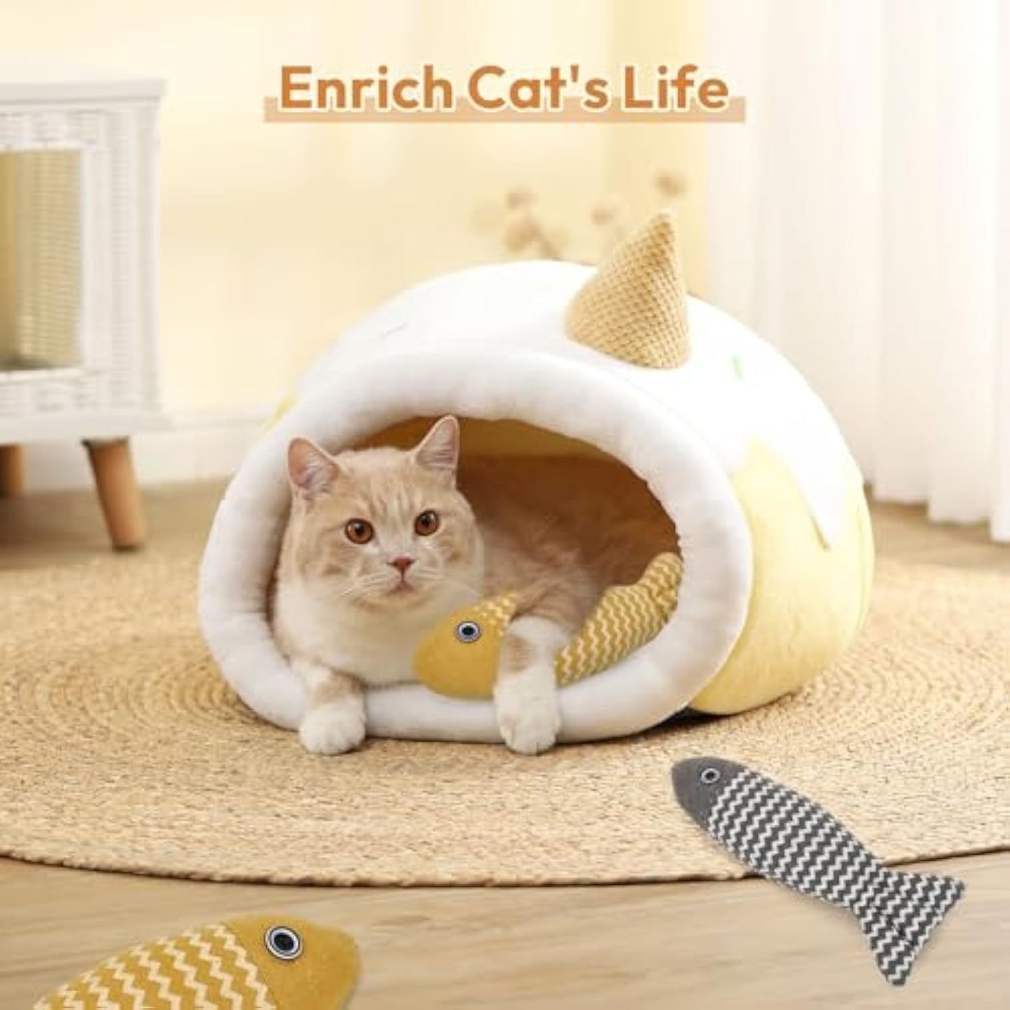 3PCS Catnip Fish Cat Toys