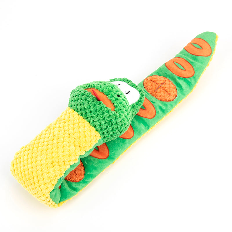 IQ Training Squeaky Snake Dog Toy