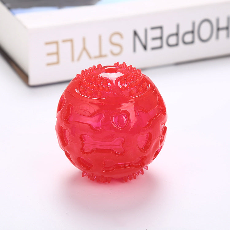 TPR Spiky Dog Toy Ball Durable Chew & Play