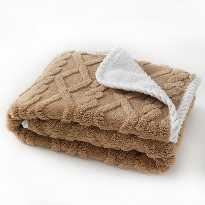 Thick Plush Pet Blanket – Warm, Waterproof & Machine Washable