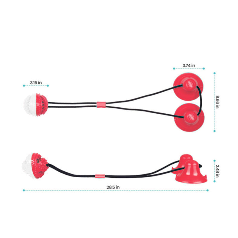 Suction Cup Bite Dog Toy