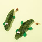 Plush Alligator Catnip Kick Toy
