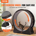ToyTigris Large Wooden Cat Exercise Wheel for Indoor Cats