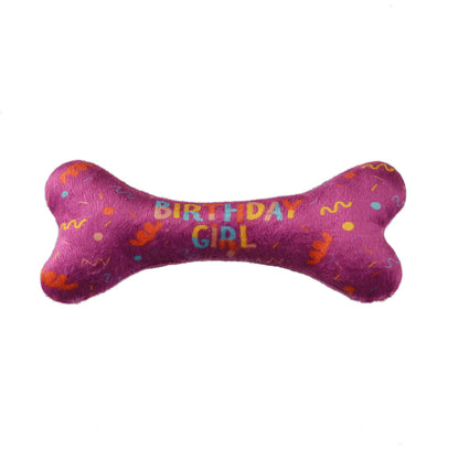 Dog birthday scarf & toy bone