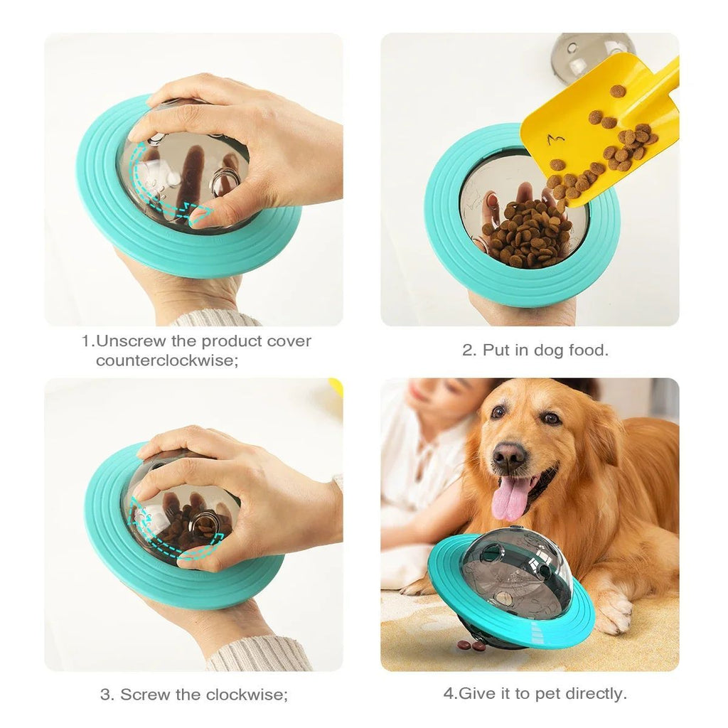 Interactive Food Dispensing Treat Ball to Improve Dog IQ