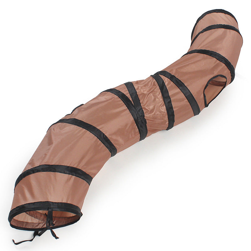 ToyTigris Pet Cat Bending S-shaped Collapsible Tunnel Toys