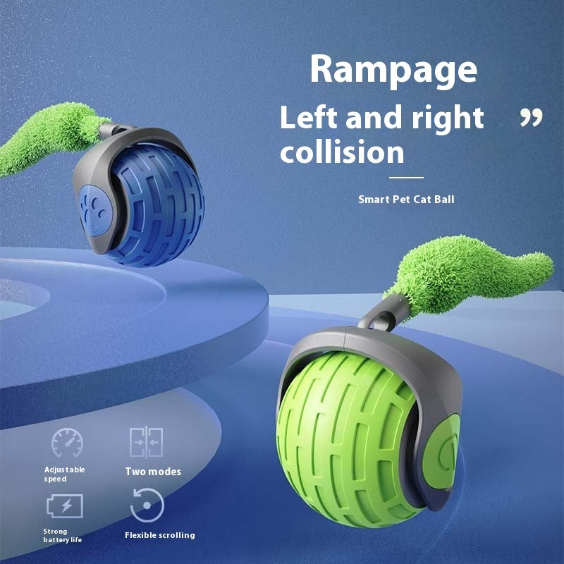 Fast Rolling Ball Cat Toy Interactive Exercise or Play for Cats