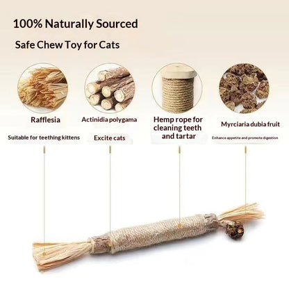 Extra Large Teeth Cleaning Catnip Stick Toy