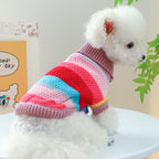 Warm Colorful Stripes Pet Sweater