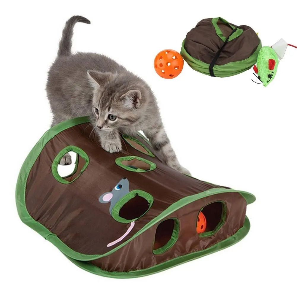Interactive Game 9 Holes Tunnel Cat Toy