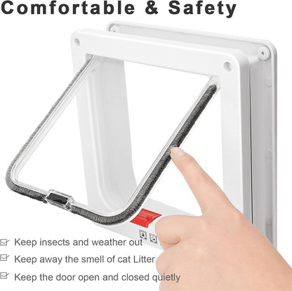 Thin Lockable & Weatherproof Cat Door