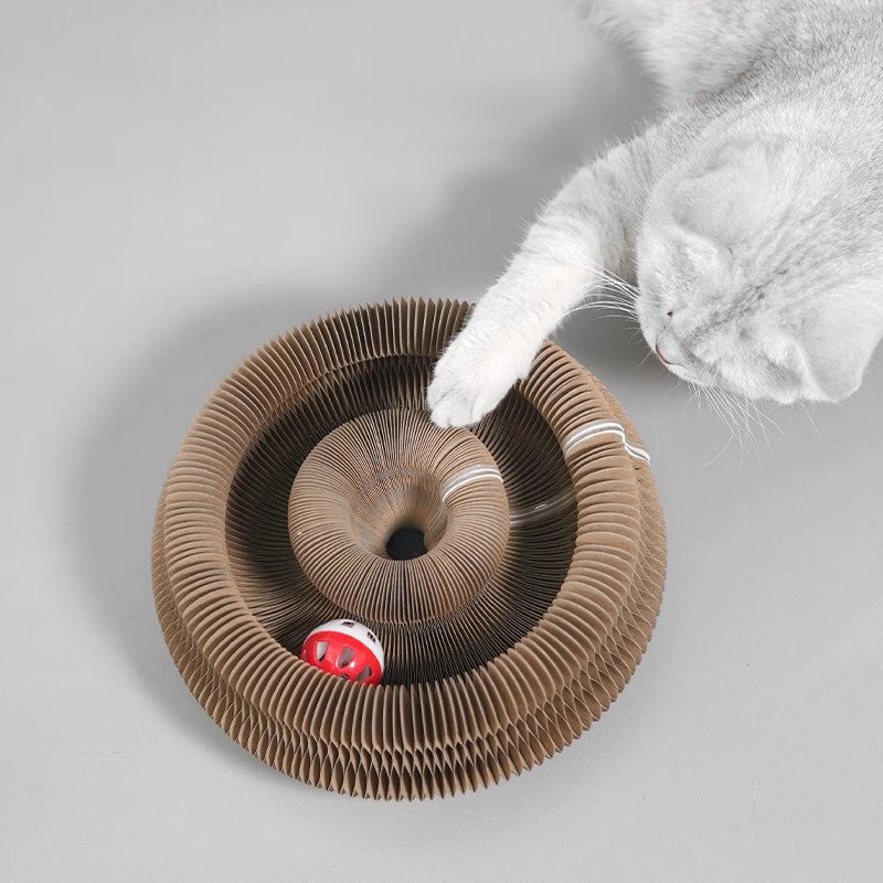 ToyTigris Curly Cat Scratcher and Bell Toy
